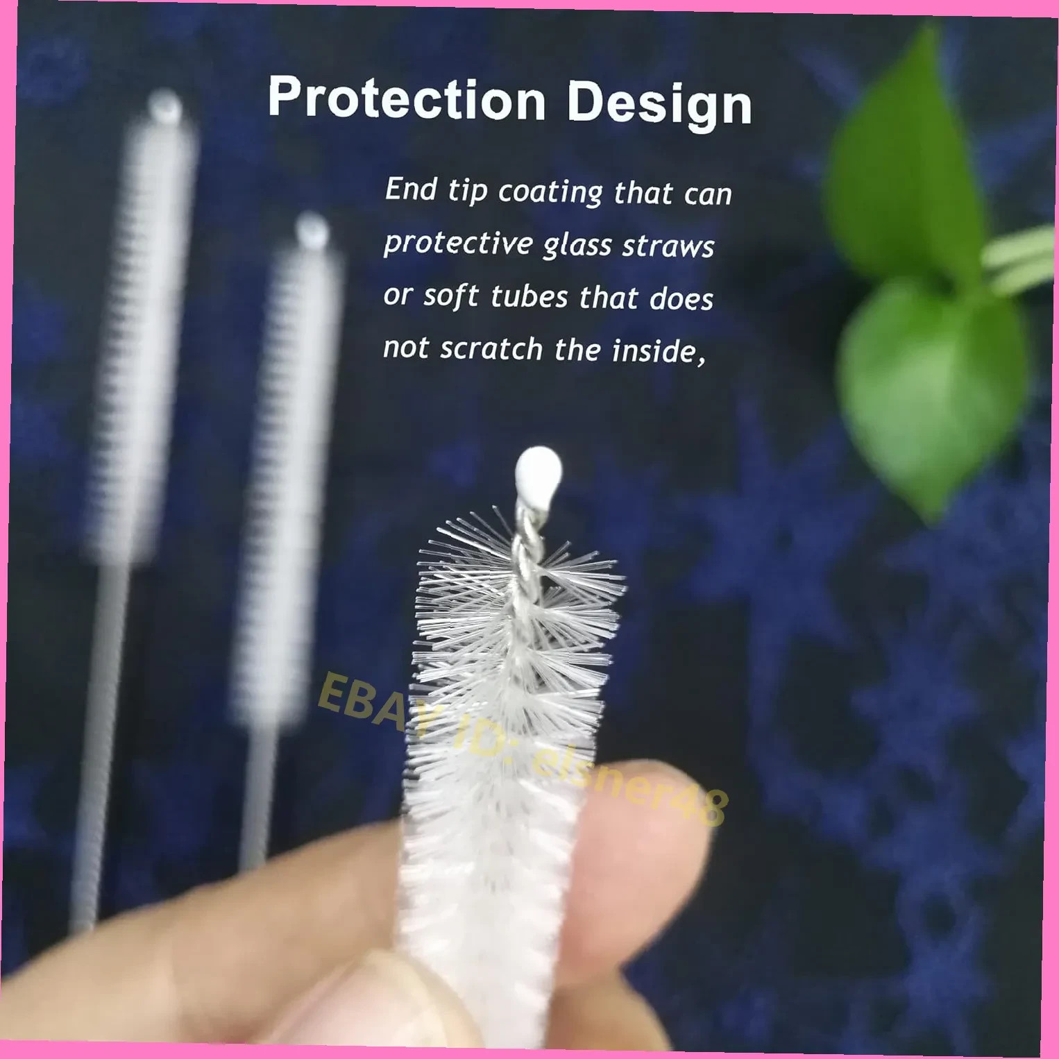 12IN STRAW CLEANER BRUSH SET 10PK EXTRA WIDE 12MM LONG FOR BOTTLE CUP TUBE