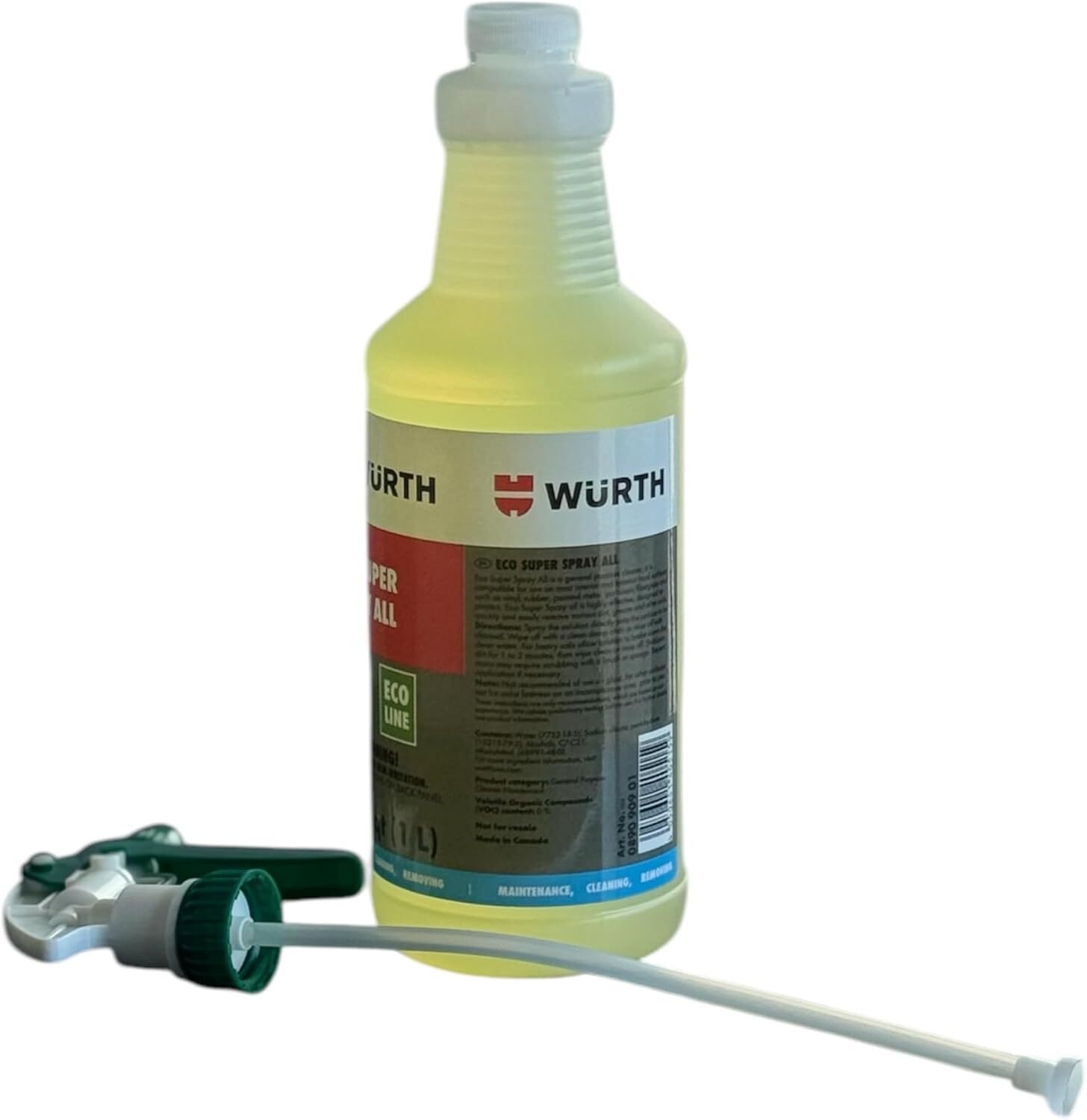 Wurth Professtional ECO Multi-Purpose Cleaner with Pump Spray Safe Removes Dirt