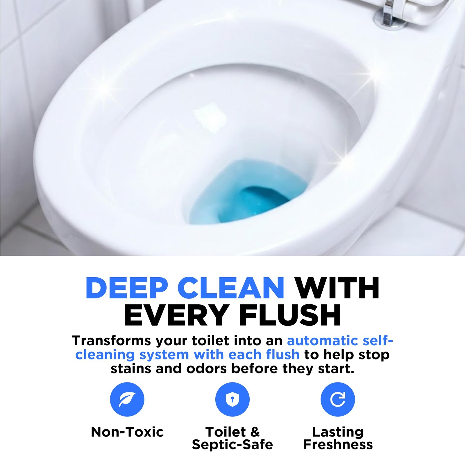 Happy Toilet Cleaner Automatic Toilet Bowl Cleaner – Easy to Install Toilet T…