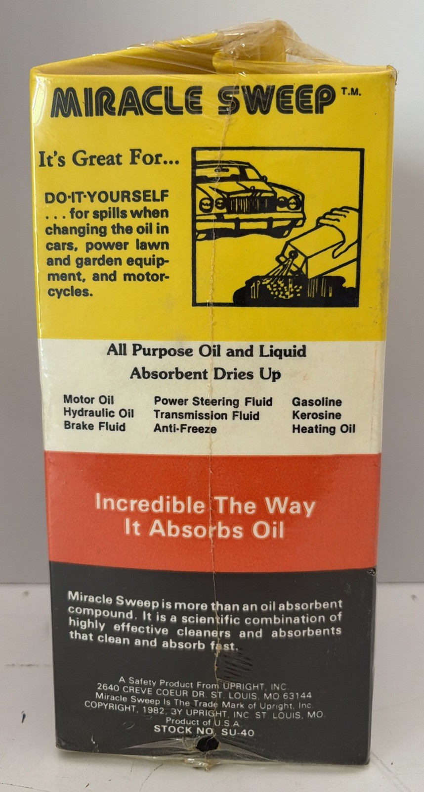 Vintage Miracle Sweep Multipurpose Indoor And Outdoor Cleaner NEW