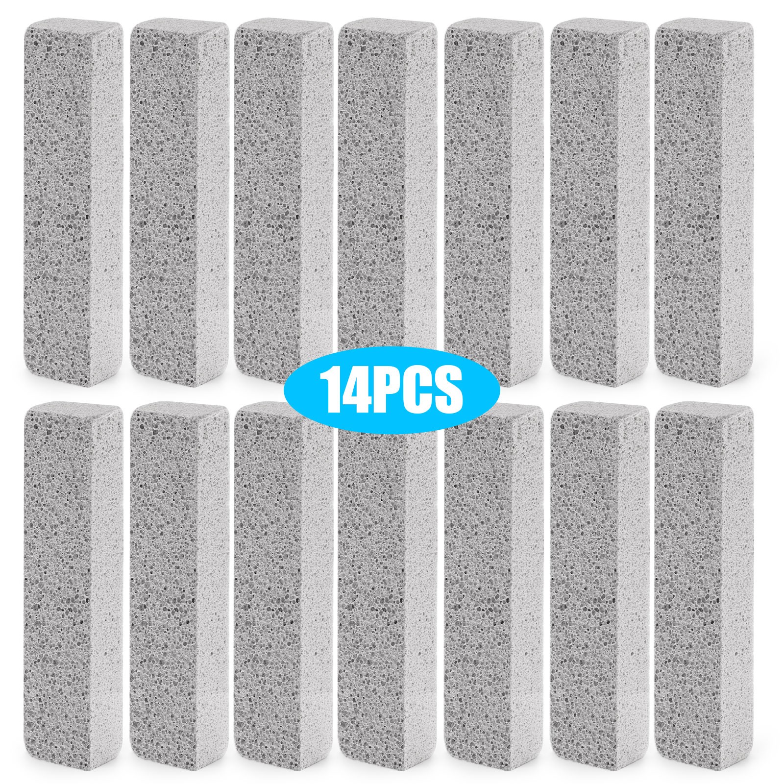14 PCS Pumice Stone Toilet Bowl Cleaner Set for Bathroom, Kitchen, Pool & Grill