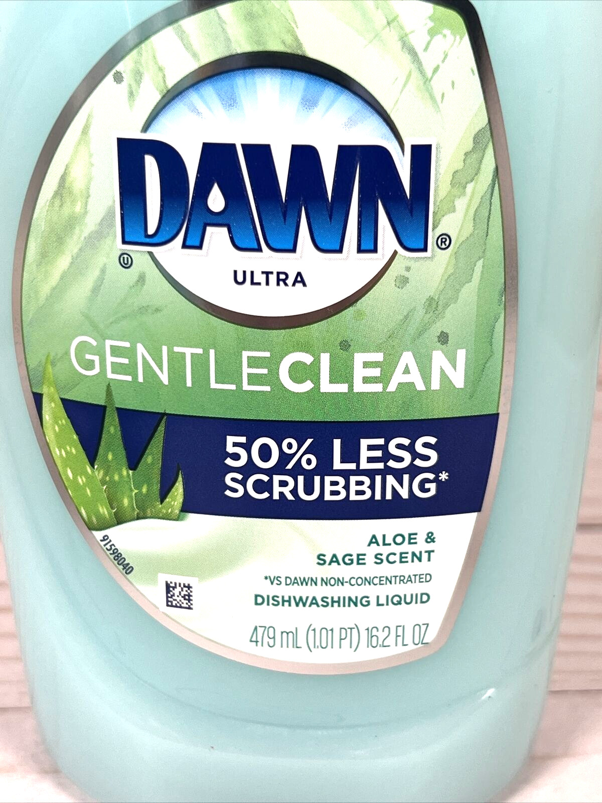 Dawn Ultra Gentle Clean Aloe & Sage Scent Dishwashing Liquid 16.2oz (2 Pack)