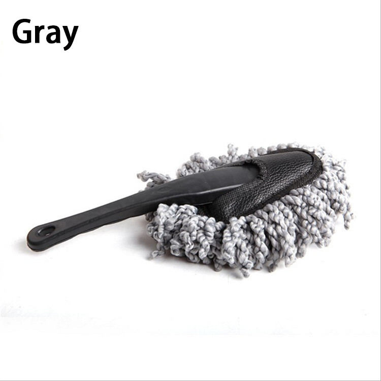1Pc Super Soft Microfiber Car Dash Duster Brush Car Cleaning Home Kitchen C Gray