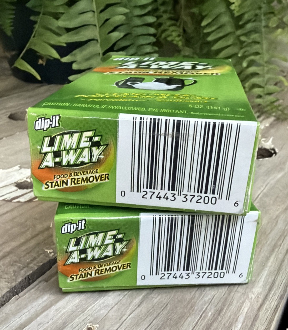 2x Dip-It Lime A Way Food & Beverage Stain Remover 5oz Powder Partially Hard NOS