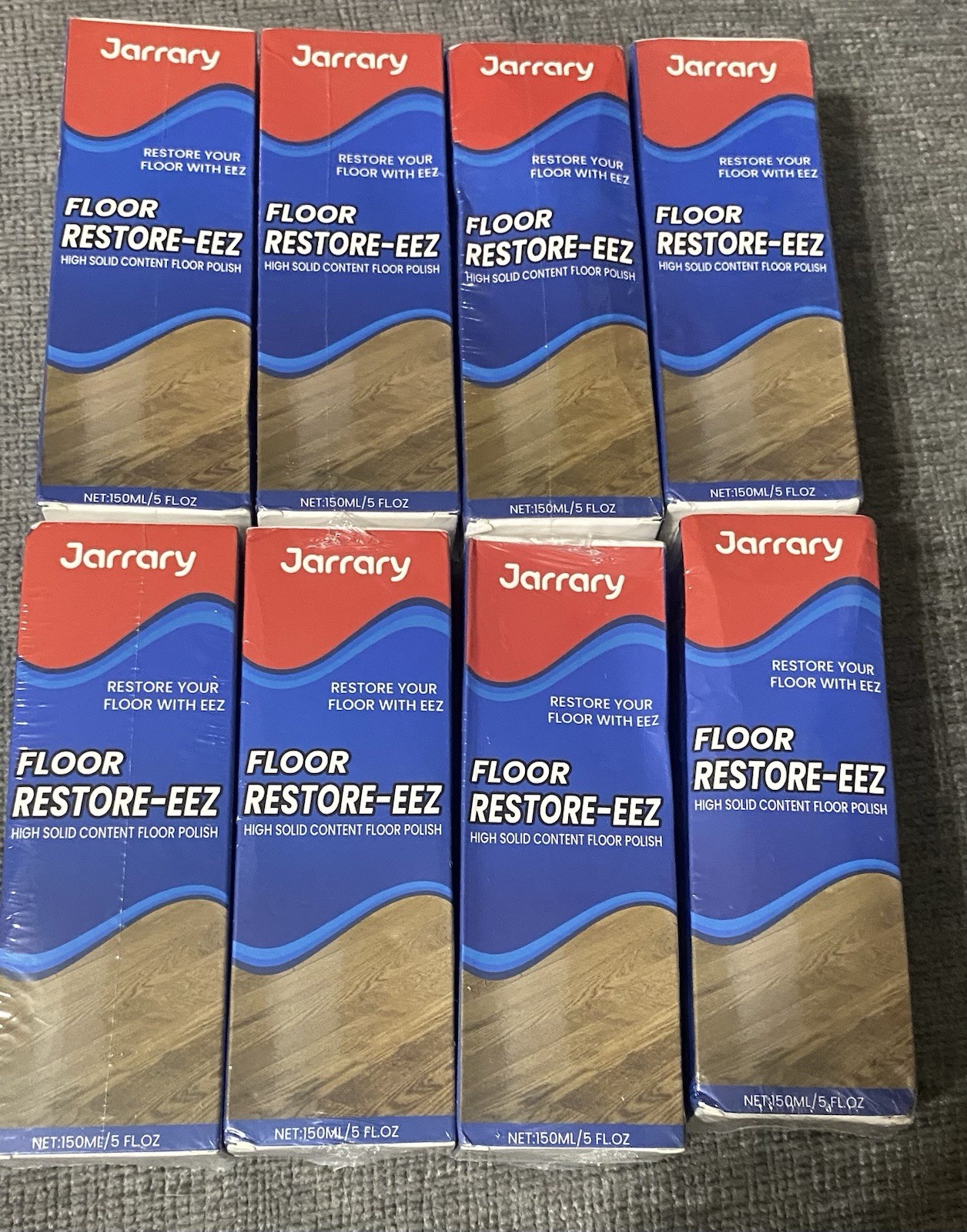 8 Btls Floor RESTORE-EEZ, High Solid Content Floor Polish 5oz Each
