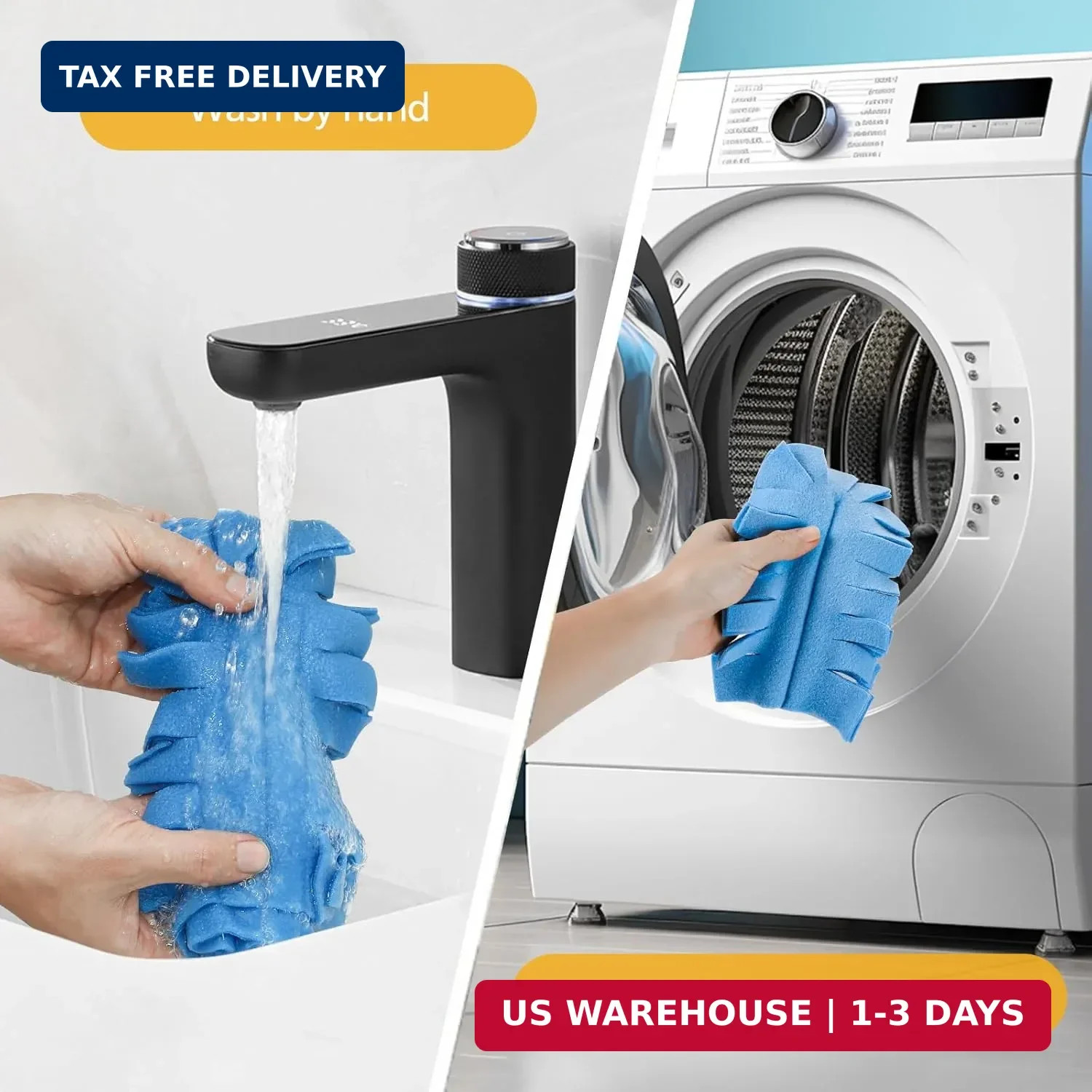 6 Pack Fleece Duster Refills 360° Reusable Duster Refills for Swiffer Washable
