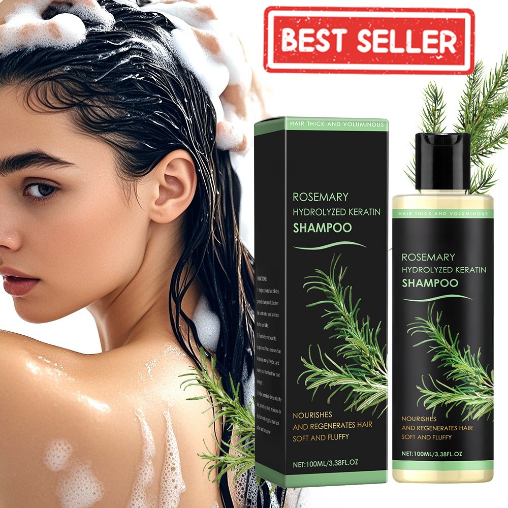 Organic Rosemary Hair Growth Shampoo for Natural Thickening & Strengthening