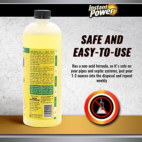 Disposal and Drain Cleaner – Liquid Enzyme Clog 33.8 Fl Oz (Pack of 1)