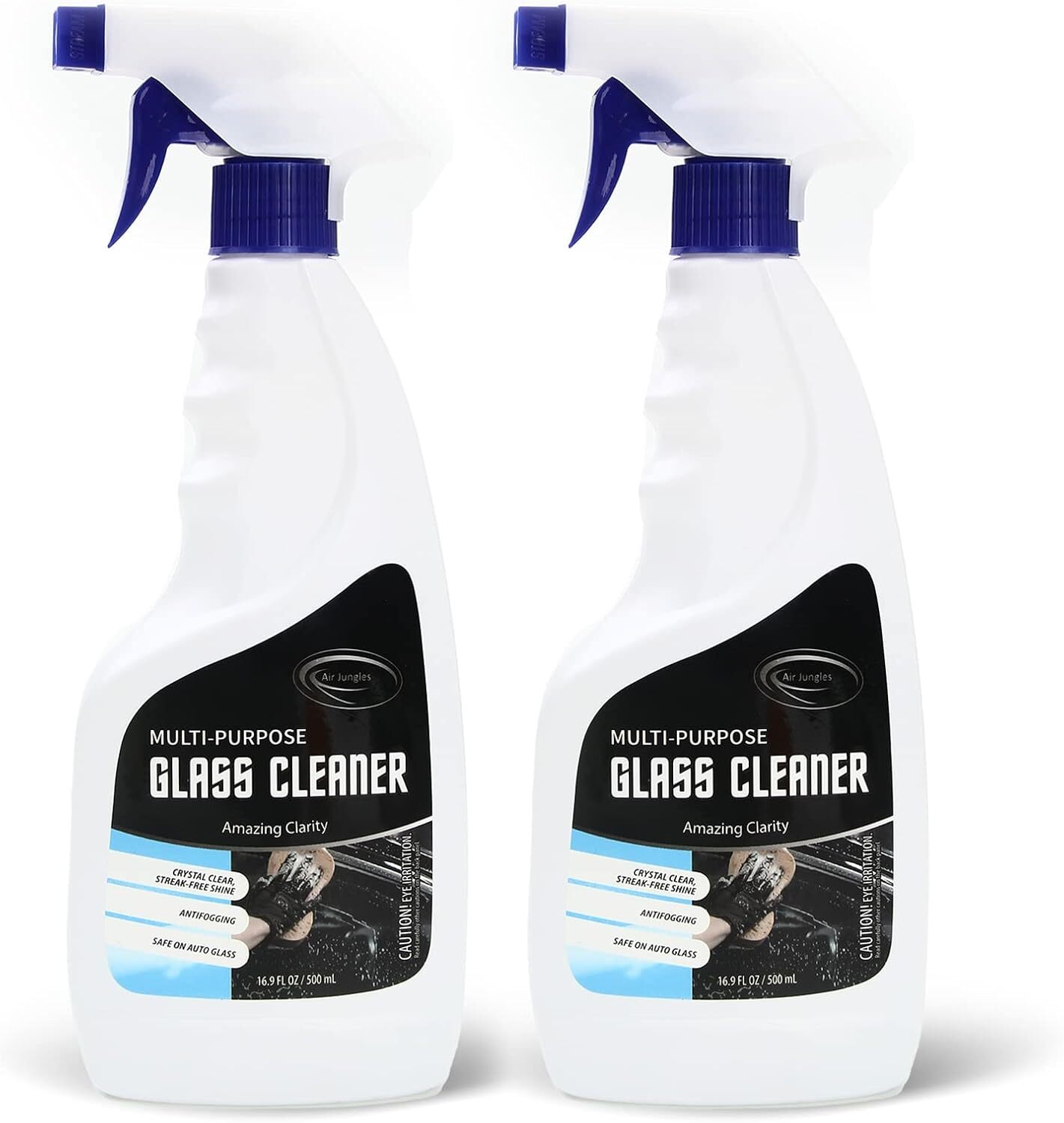 Air Jungles Glass and Window Cleaner Spray 16.9 FL OZ (Pack of 2)