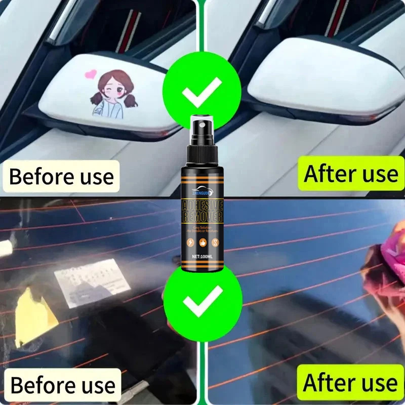 Traceless Sticker Adhesive Remover Spray 4 oz Safe For Glass Metal Plastic