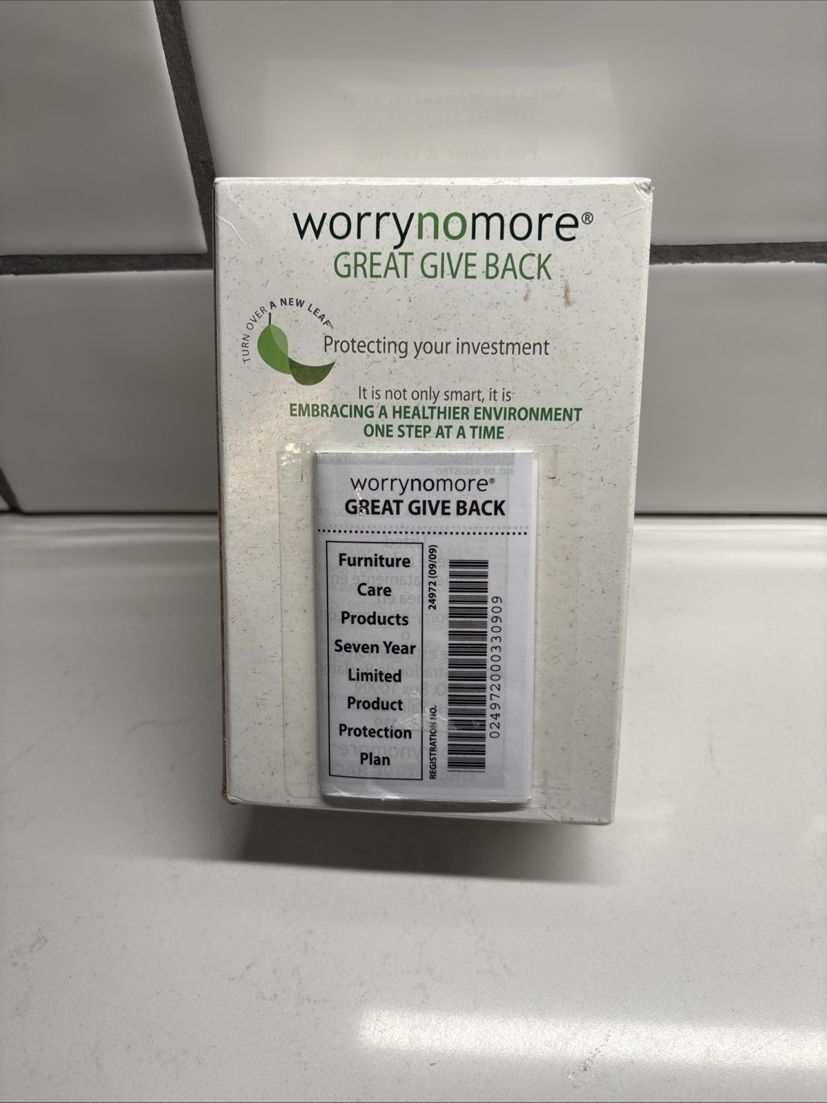 NEW WORRYNOMORE Fabric & Leather Cleaner-new Open Box Seal Is Broken See Picture