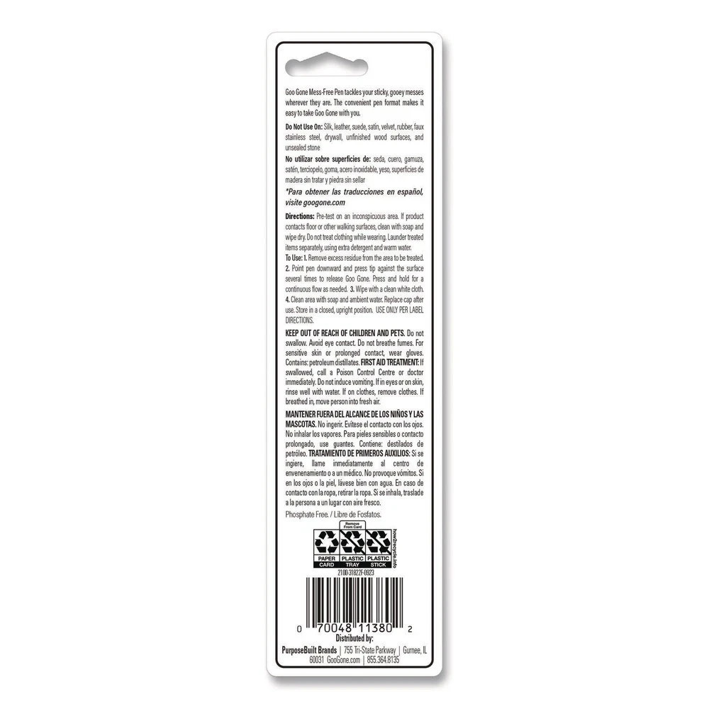 Goo Gone On The Go Pen Removes Stickers Tags & Scuffs 3 Packs! FREE SHIPPINNG