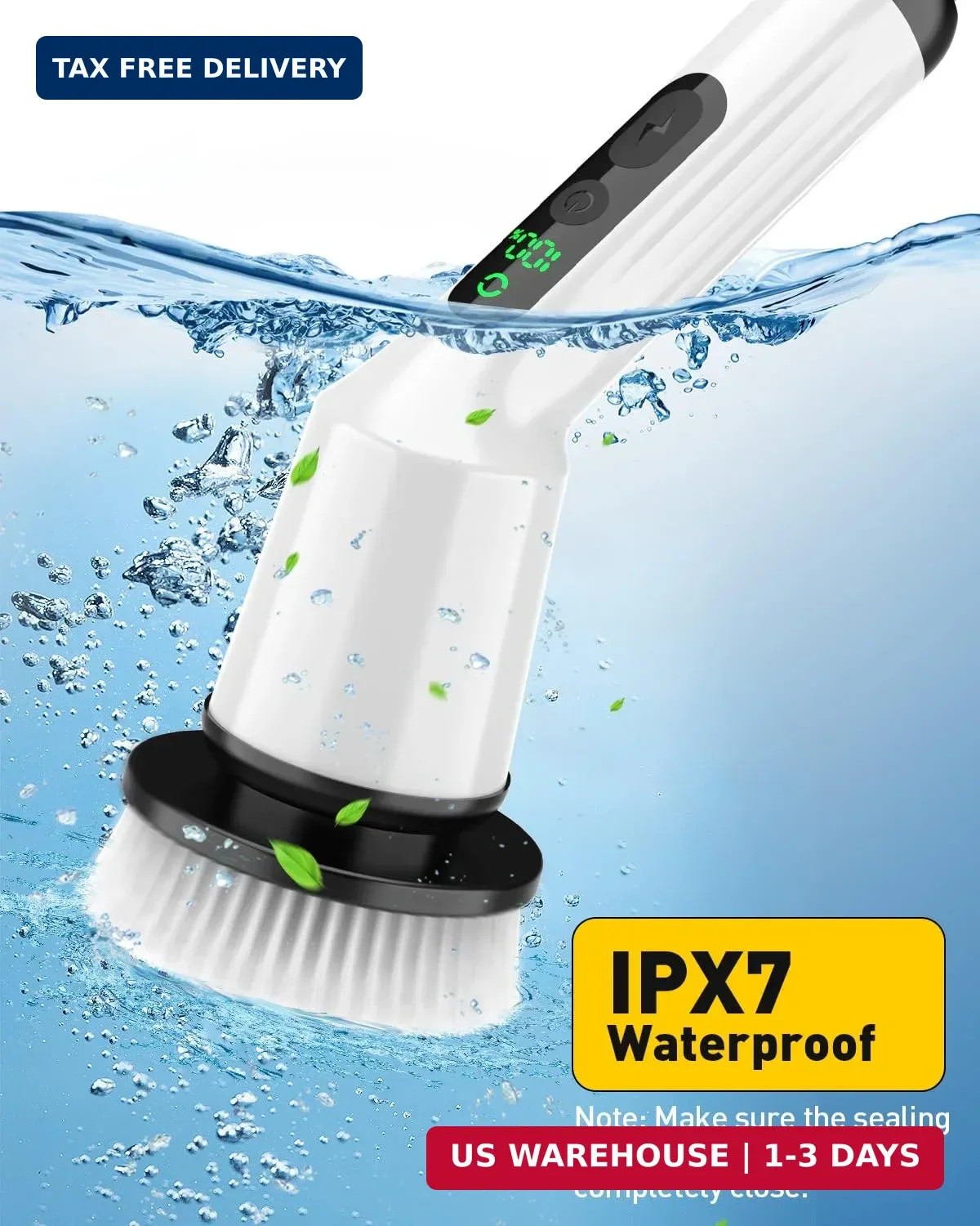 Electric Spin Scrubber for Cleaning Bathroom, Shower Scrubber Cordless Cleaning
