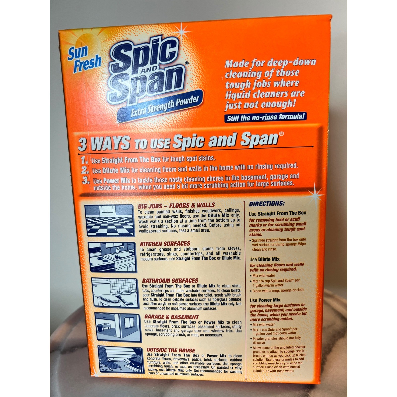 Spic and Span Extra Strength Powder Sun Fresh Scent 27 oz 2 Pack Multi-Surface