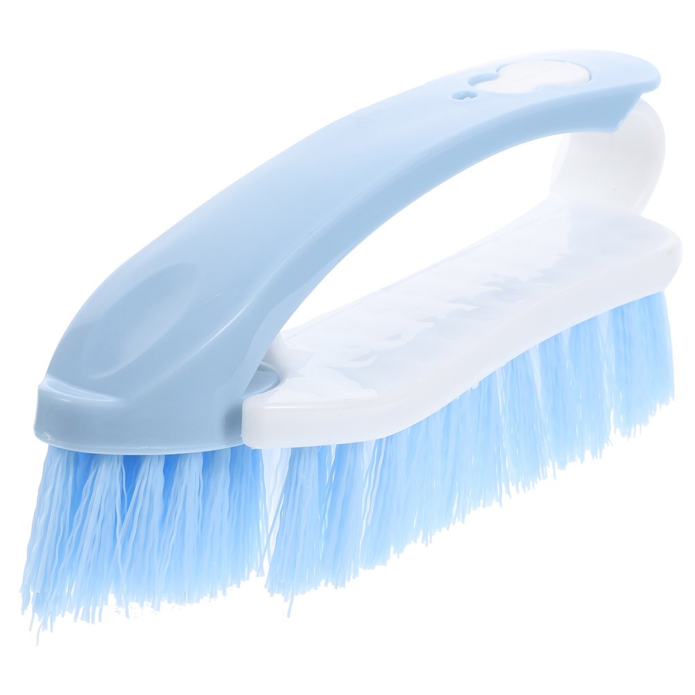 Sneaker Cleaning Brush with Firm Dense Bristles and Lightweight Curved Handle