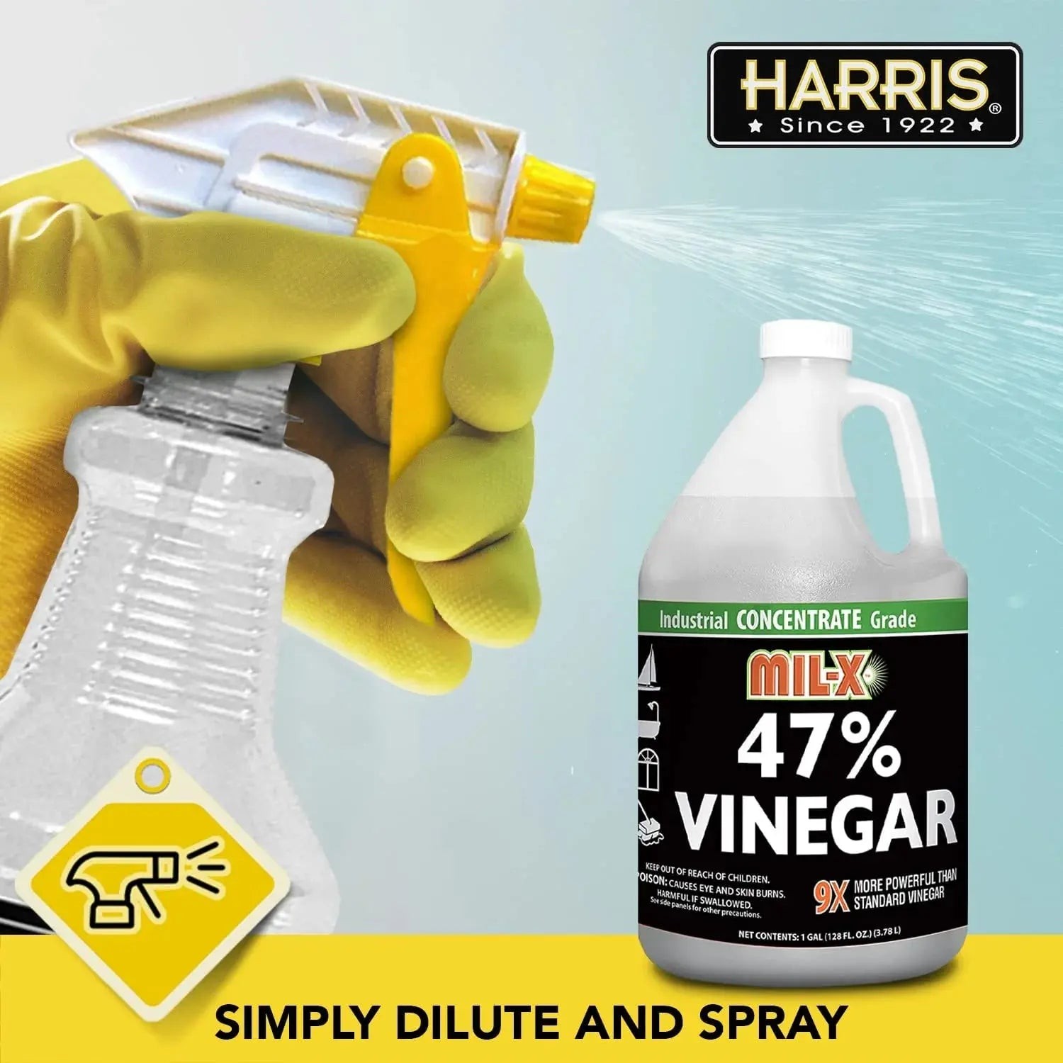 MIL-X 47% Vinegar Industrial Grade Concentrate, Gallon