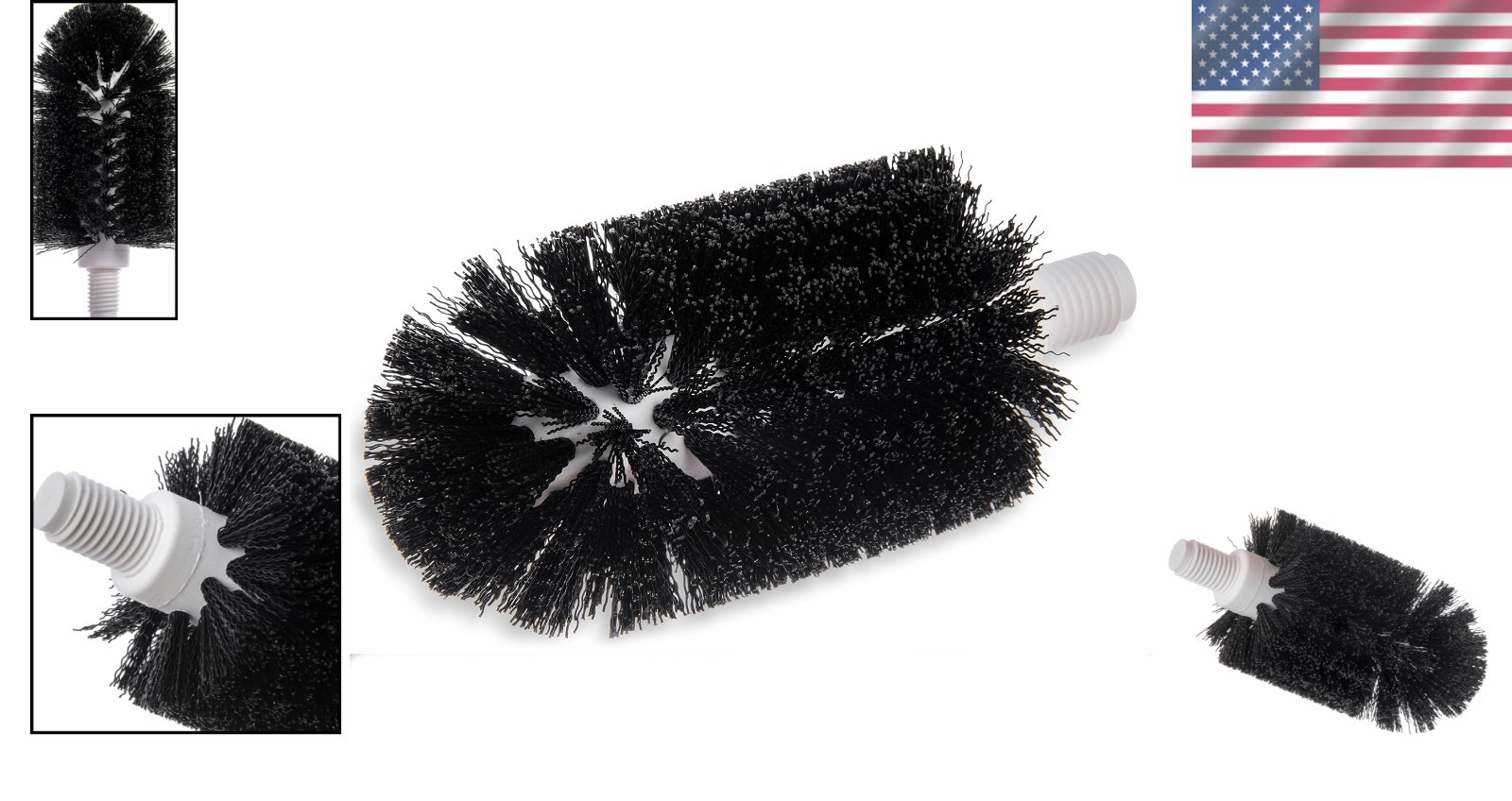 Carlisle 4014600 Floor Drain Brush, 3 Inches, Black