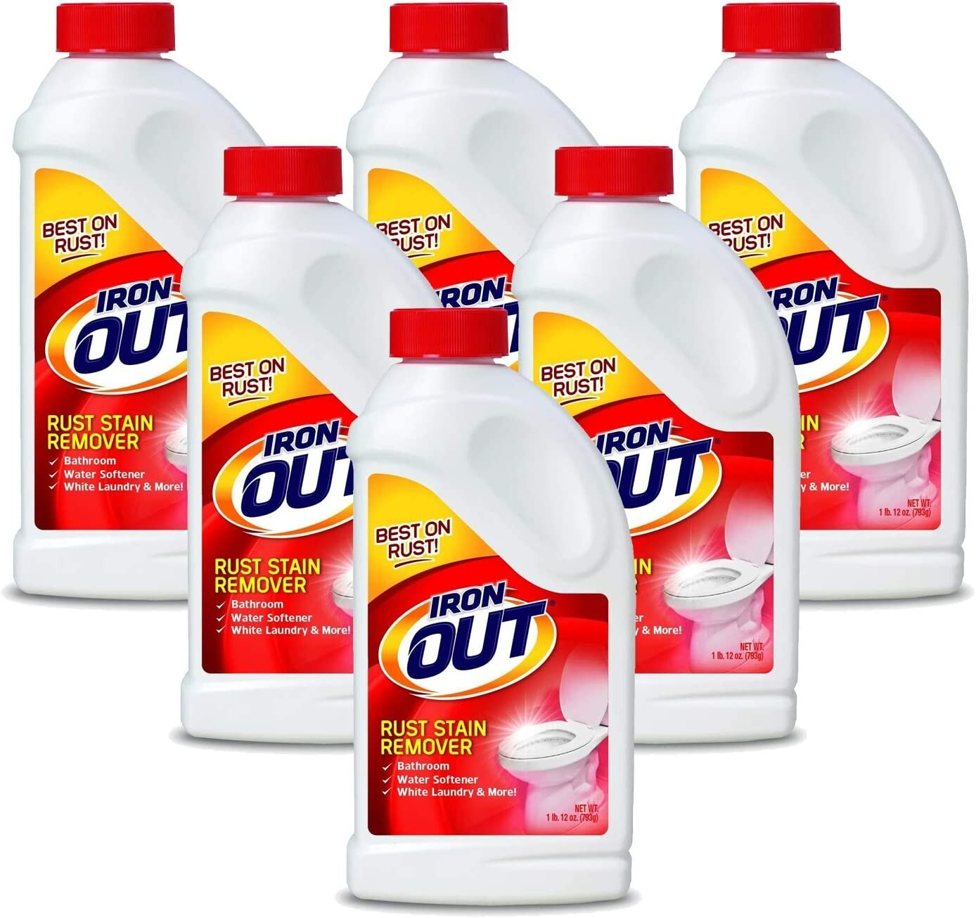 Iron Out 1.75 Lb Rust Stain Remover Powder – Quantity 6