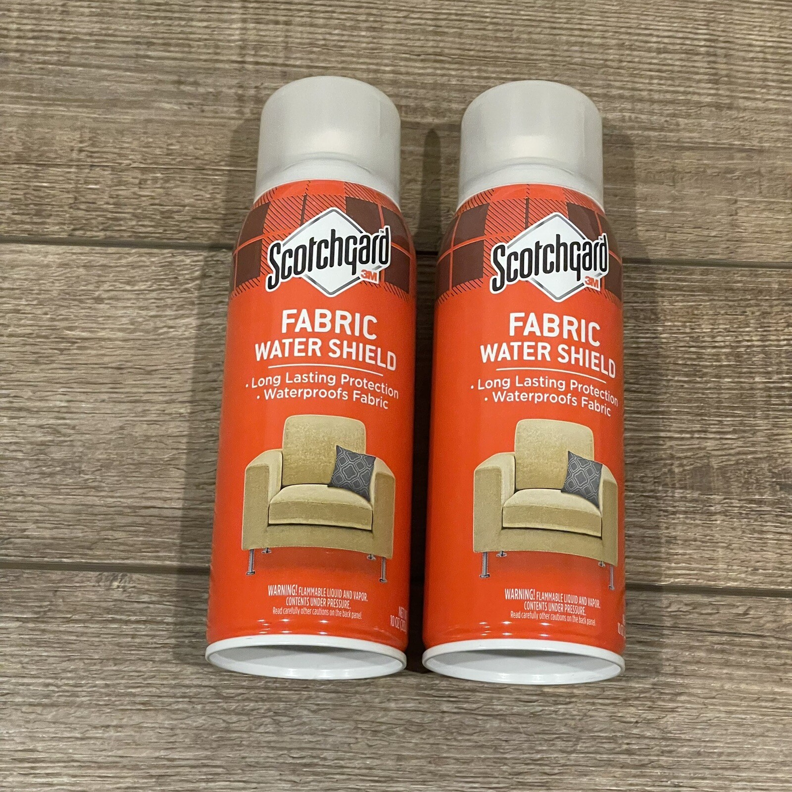 (2-Pack) 3M Scotchgard FABRIC WATER SHIELD Waterproof Clothes Upholstery 10Oz