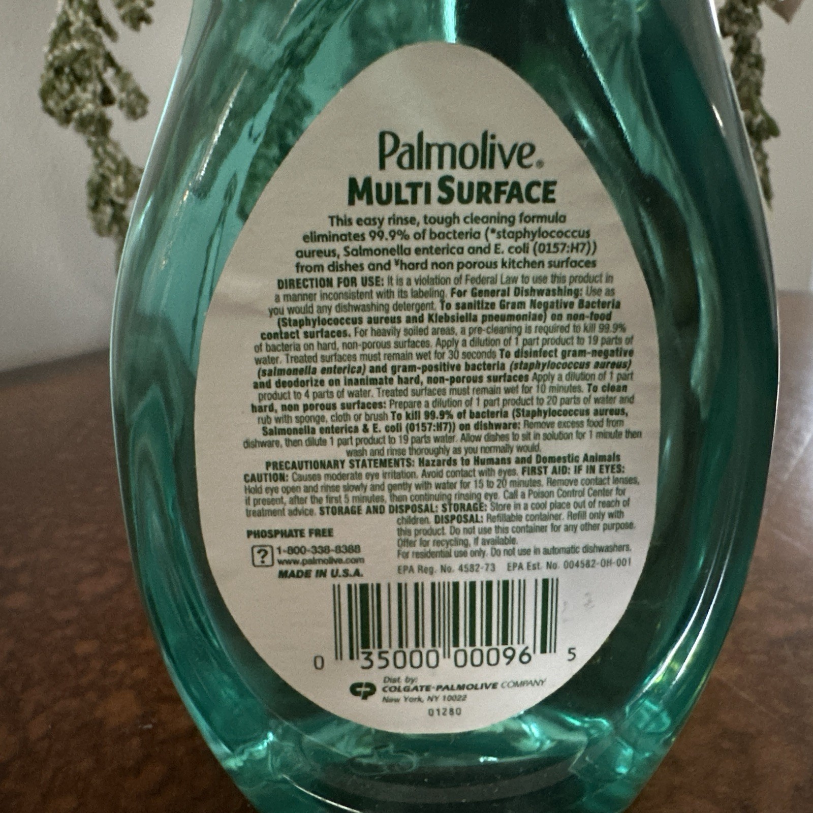 NEW Palmolive Multi Surface Dish Soap & Multi-Surface Cleaner RARE 10 FL OZ Disc