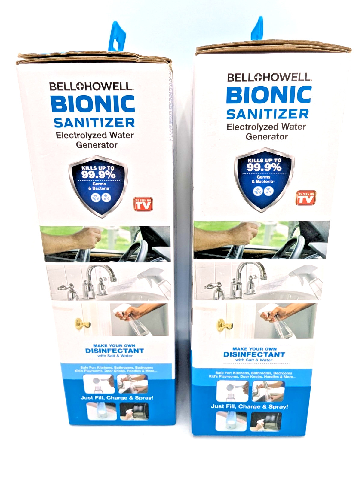 Lot of 2 Bell And Howell Bionic Sani Electrolyzed Water Generators NEW