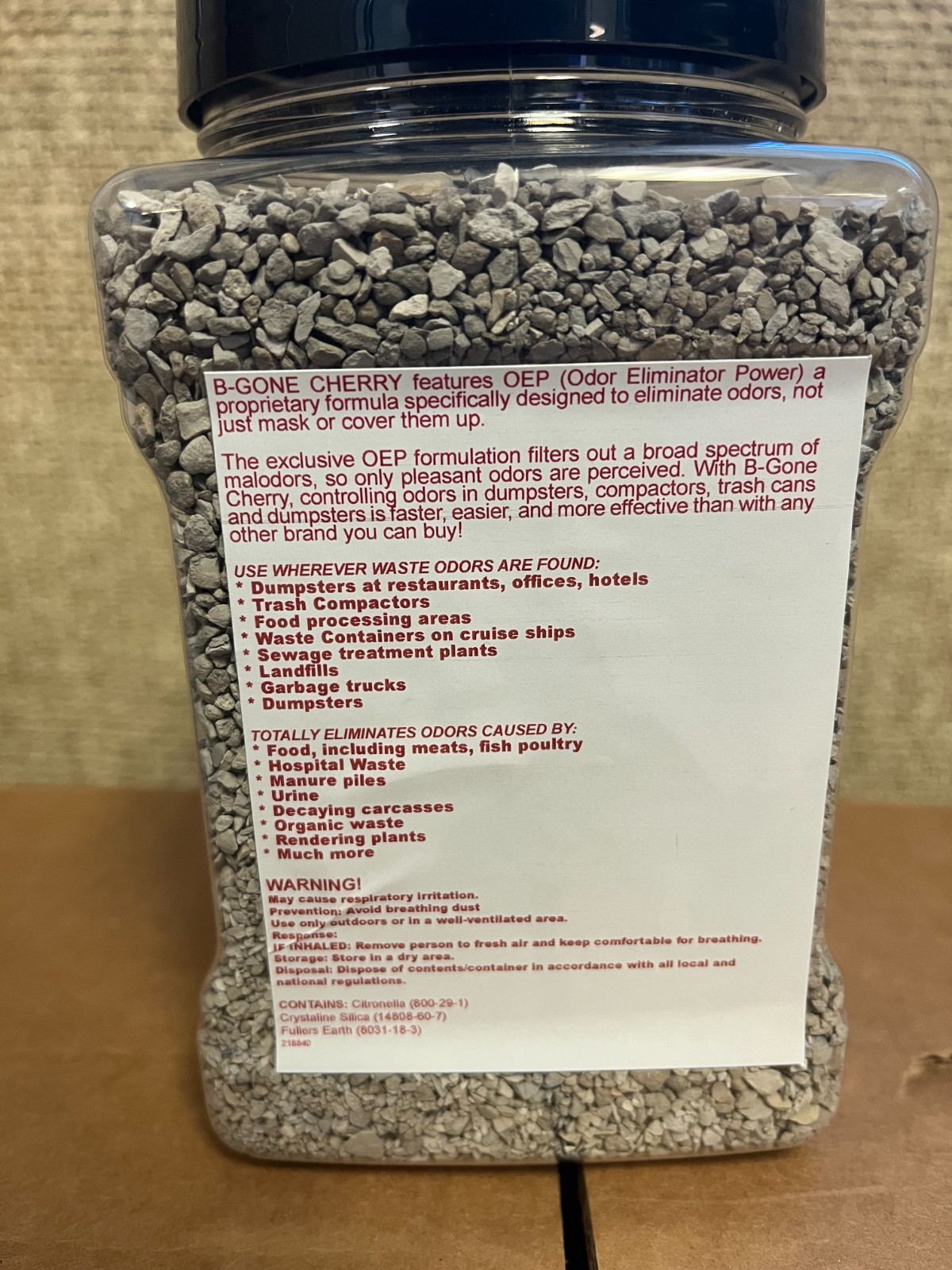 B-GONE DUMPSTER DEODORIZER CHERRY