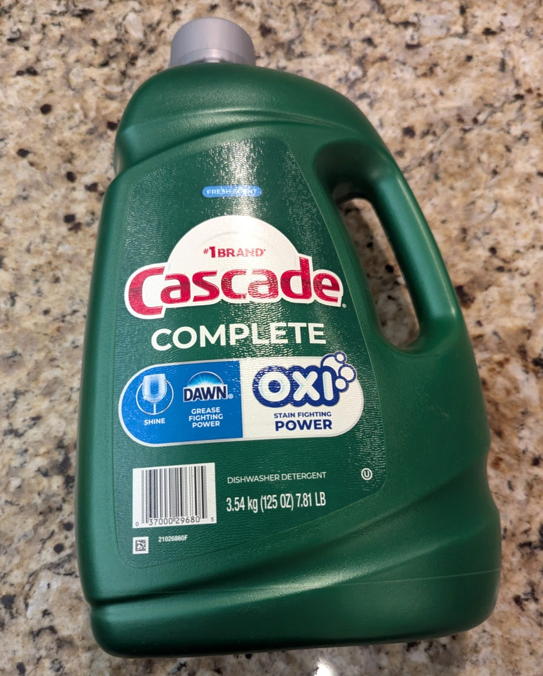 Cascade Complete Dawn Grease Fighting Power Oxi Dishwasher Detergent 7.81 lbs
