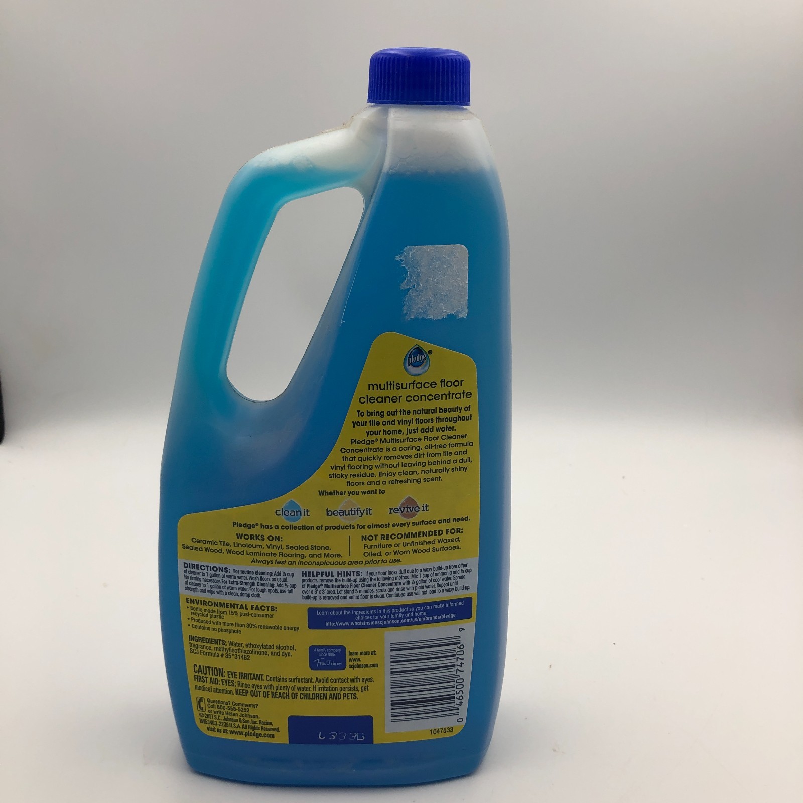 Pledge Clean It Multisurface Floor Cleaner Concentrate Rainshower 32fl oz NEW