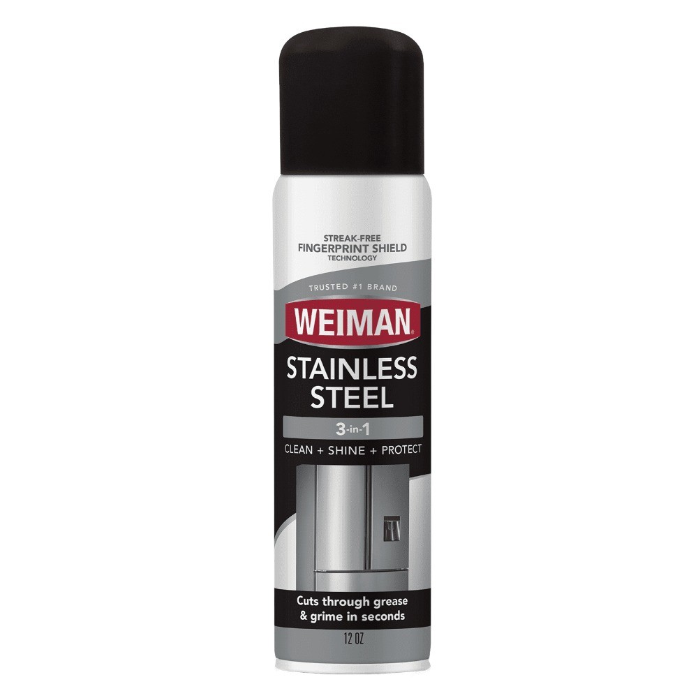 (6 pack) Steel Cleaner & Polish Spray for Kitchen and Home Appliances, 12 oz