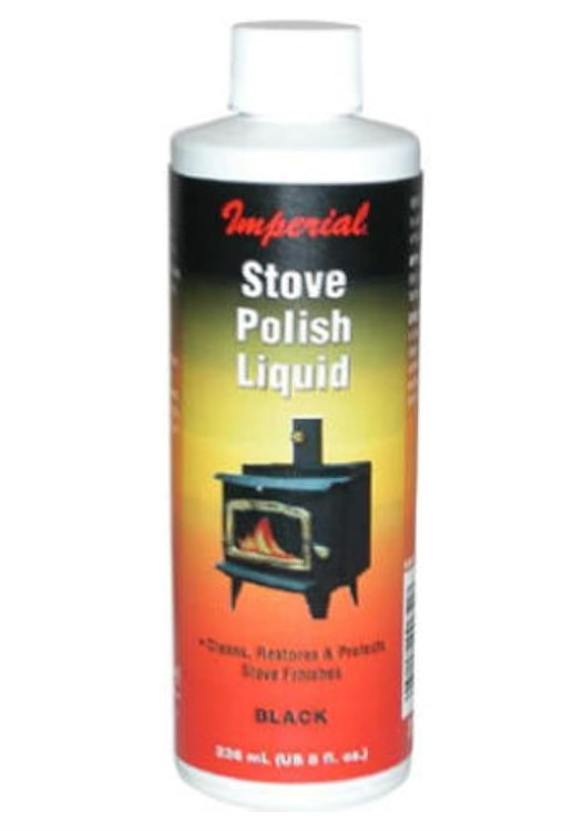 Imperial Manufacturing Stove Polish Liquid 8oz Restores Cast Iron&Steel Low Odor
