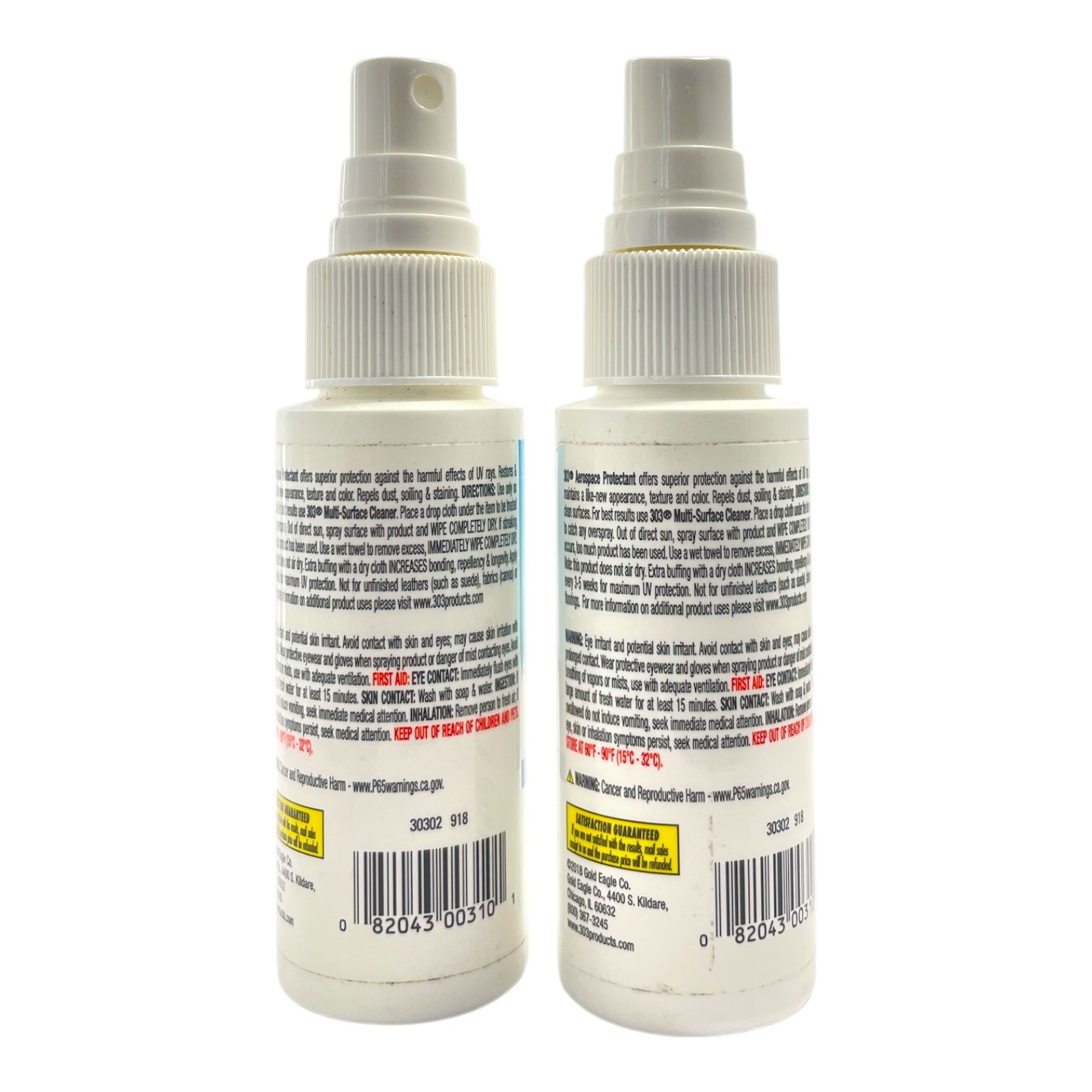 303 Aerospace Protectant Ultimate UV Protection 2oz./59ml LOT OF 2