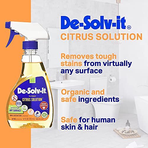 Orange-Sol De-Solv-It Citrus Solution – Odor & Stain Remover for Cloth, Wood,