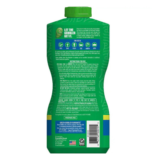 Green Gobbler 31 oz. Drain and Toilet Clog Dissolver and Remover (2PACK)