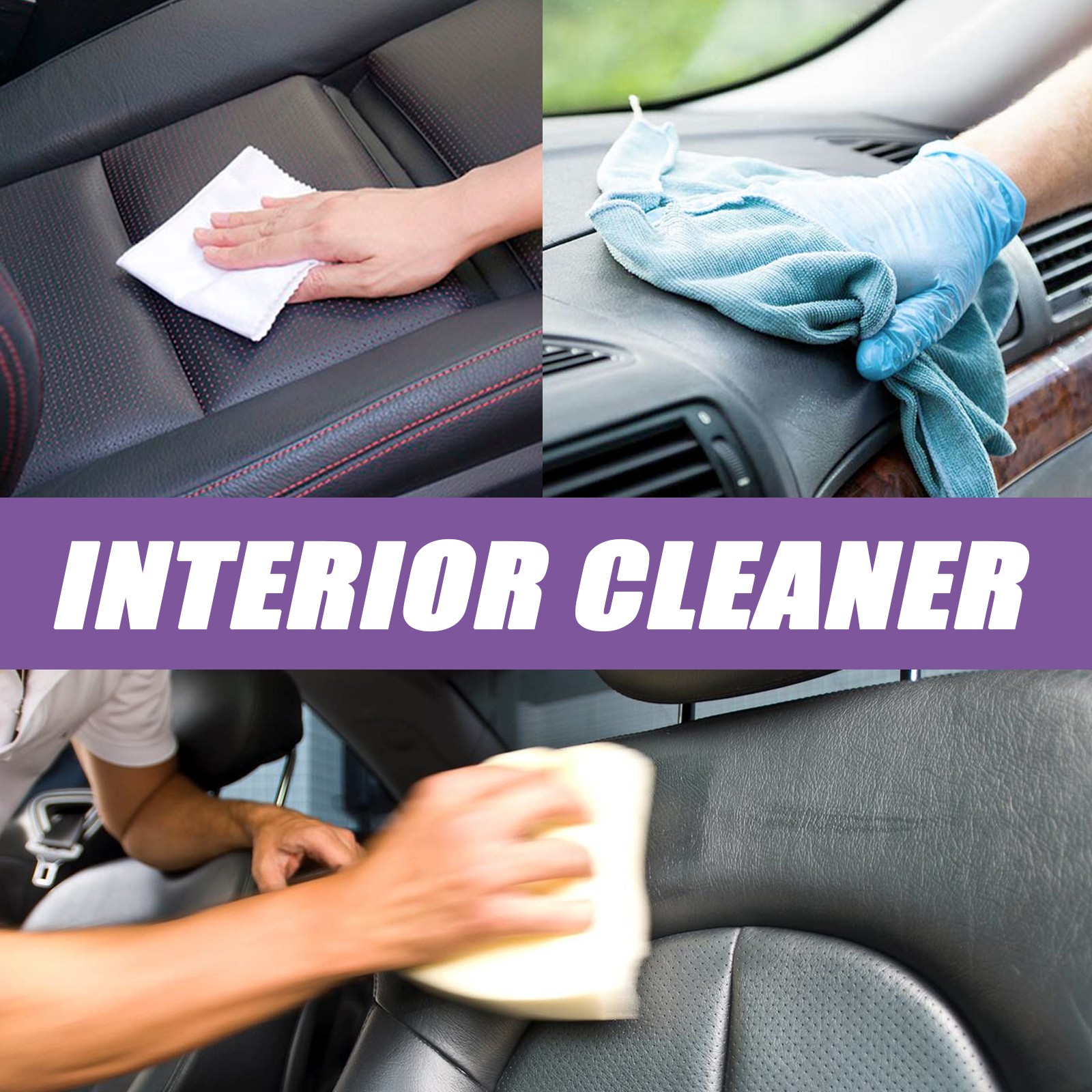 Upholstery Cleaner Car Seat Stain Remover Leather Cloth Interior Shine