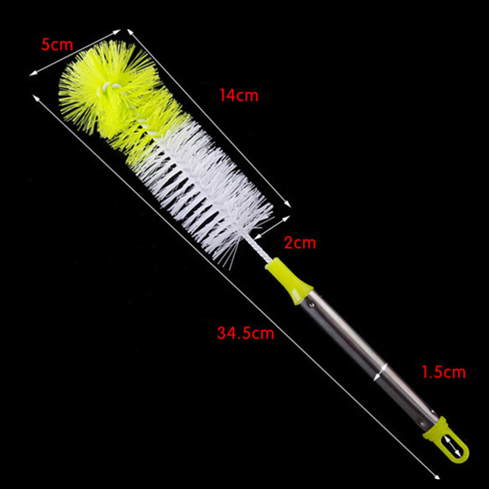 2PCS Bendable Cup Brushes Colorful Bottle Brush for Cleaning Cups (Random Color)