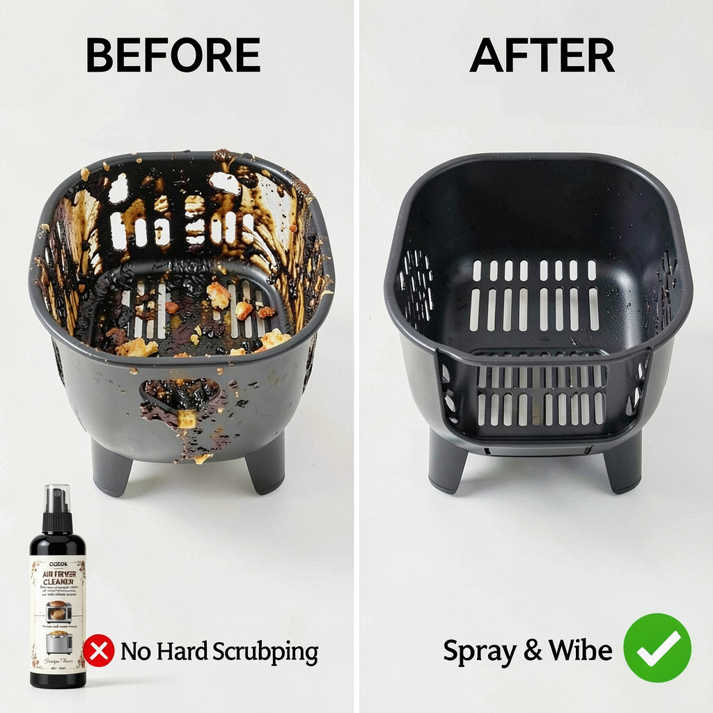Air Fryer Cleaner 110ml Bundle,Non Stick Safe Formula for Oven and Grill