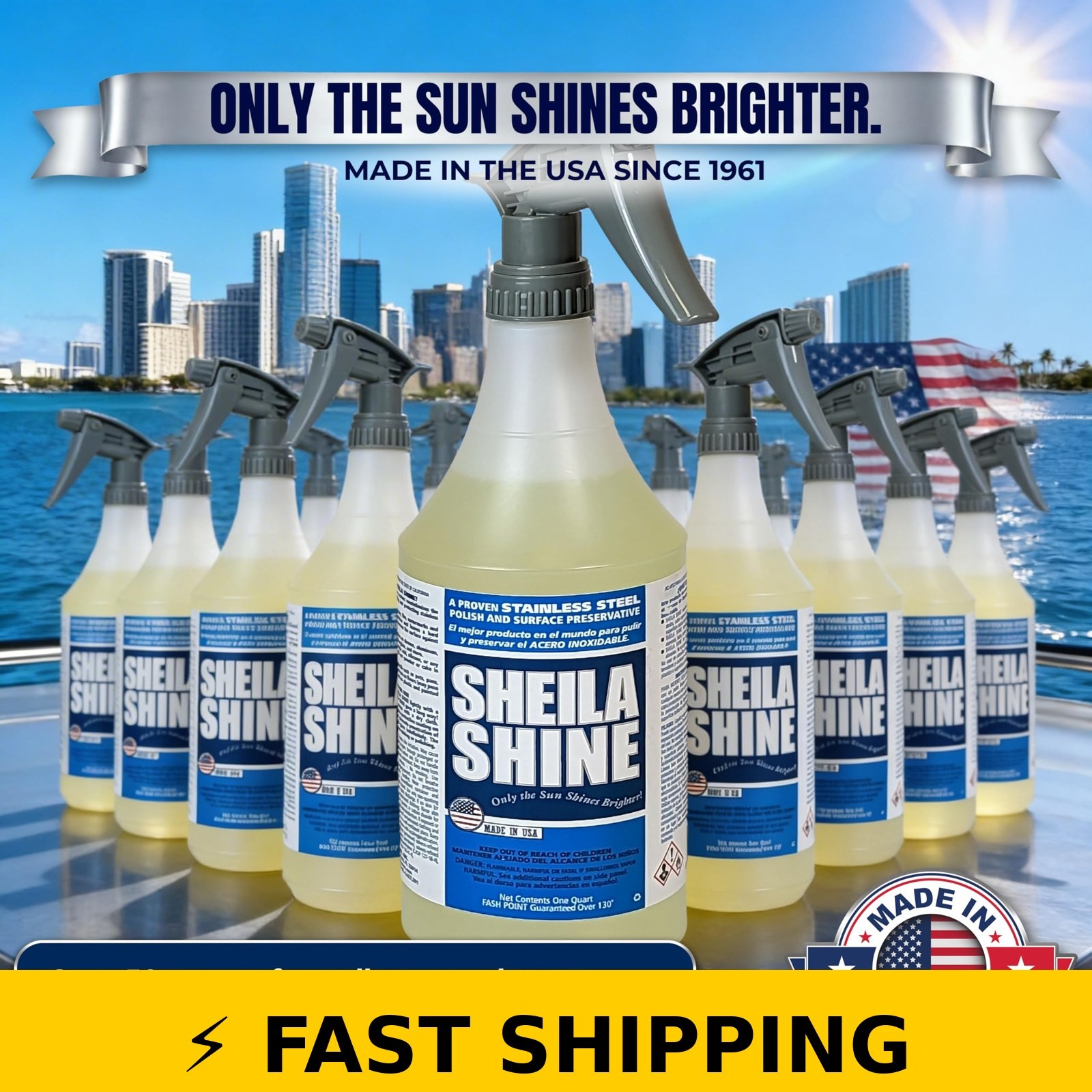 Sheila Shine Stainless Steel Cleaner & Polish 1 Quart