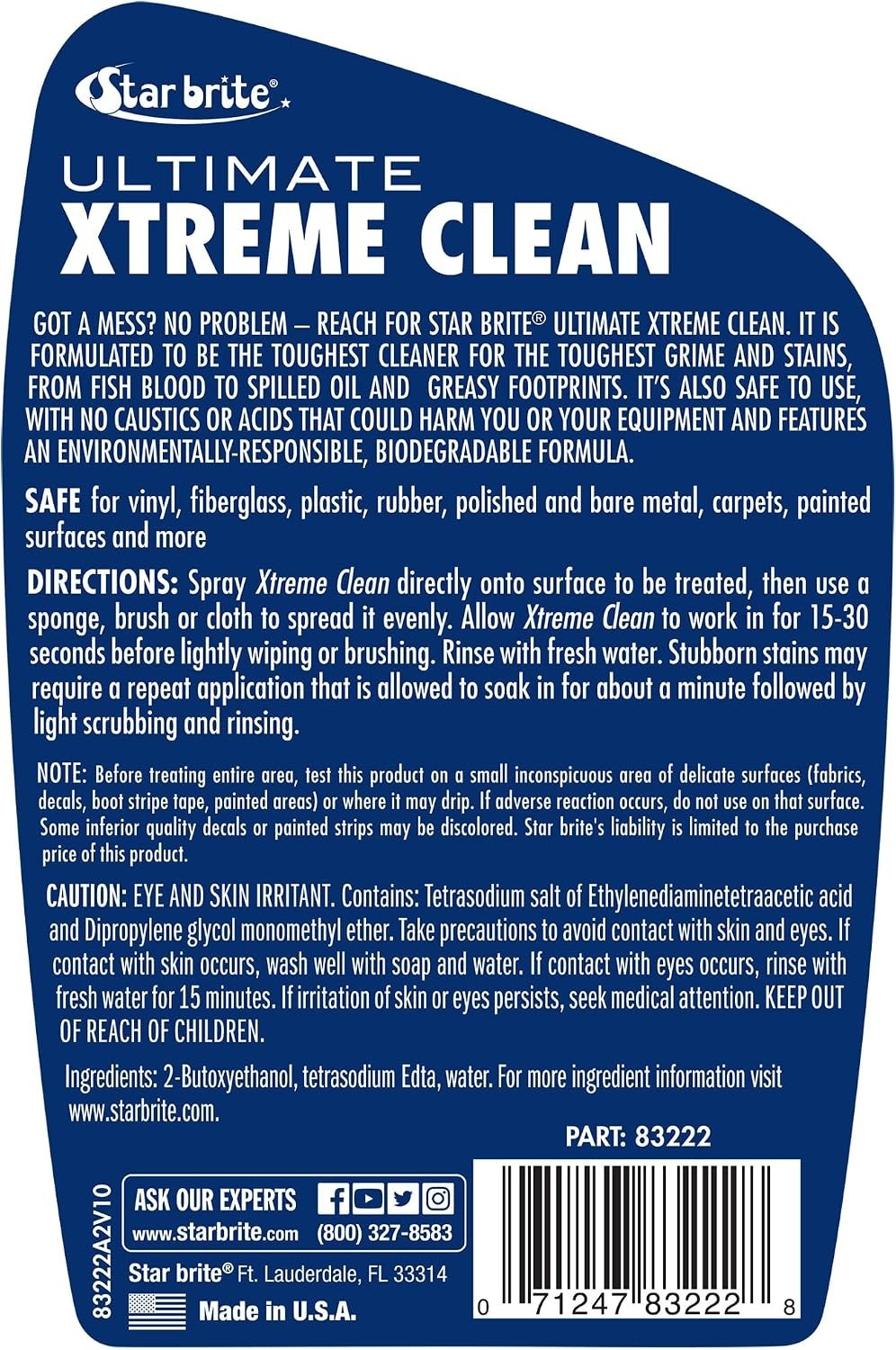 All-Surface Cleaner Degreaser 22 Oz Spray for Boats Metal Fiberglass Plastic