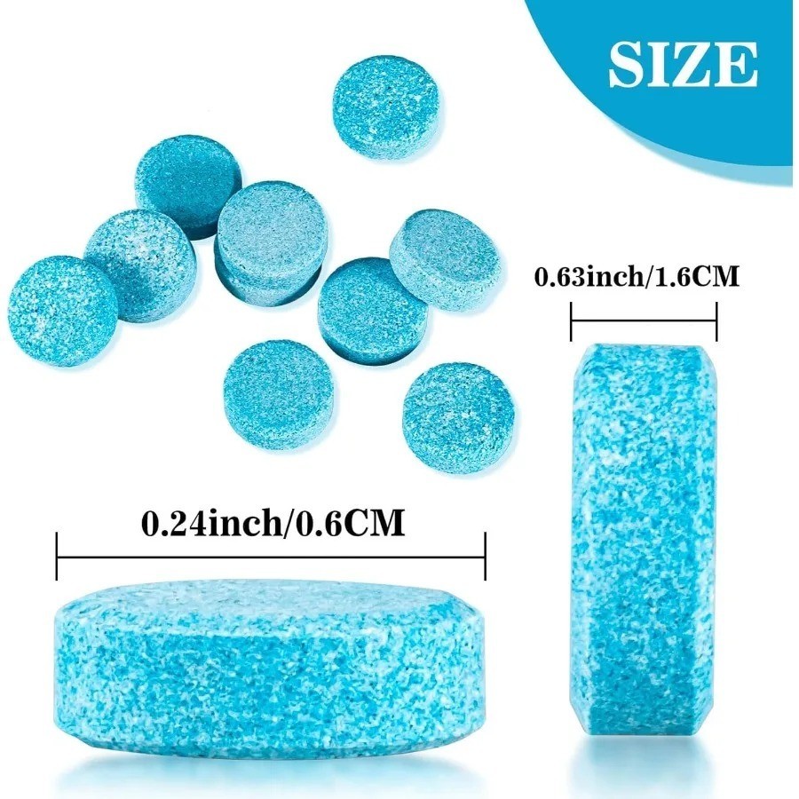 100 Car Winter Windshield Washer Wiper Fluid Concentrated Tablets Glass Cleaner