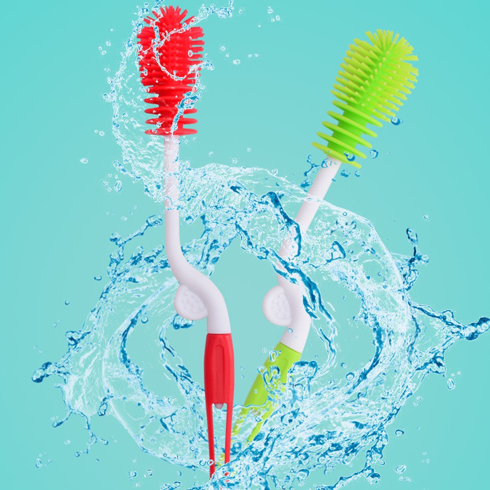 Bottle Scrubber Silicone for Kitchen Utensils Parents Homeowners 1Set
