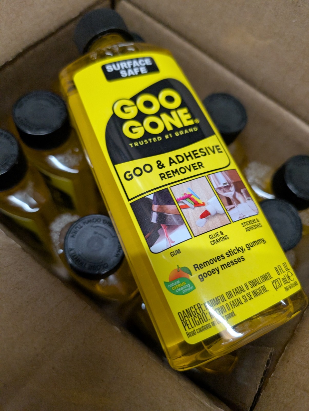 Goo Gone LOT of 12 Pack 8 oz Adhesive Glue Remover 2087 2087 070048771125