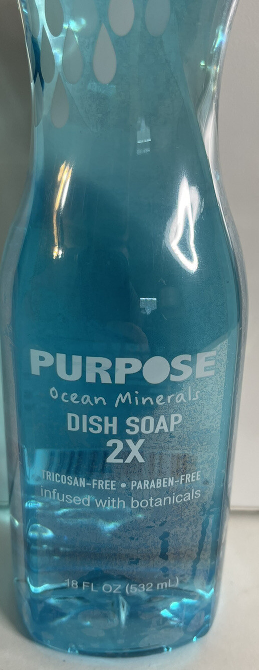 NEW Purpose Ocean Minerals Scent Dish Soap with Botanicals 18 fl oz (Lot of 4)