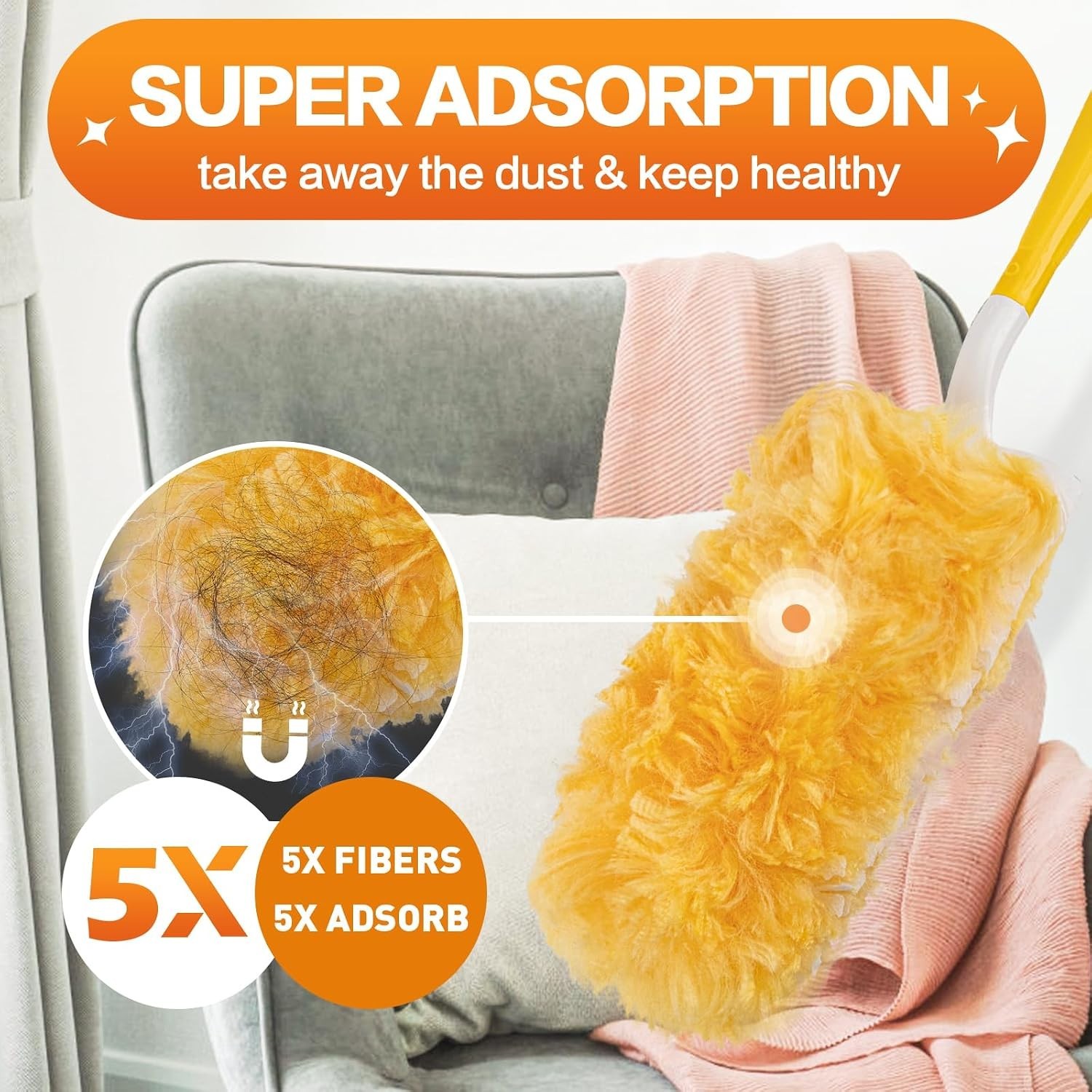 Easy 25 Count Disposable Duster Refills – Fragrance-Free & Impactful Cleaning
