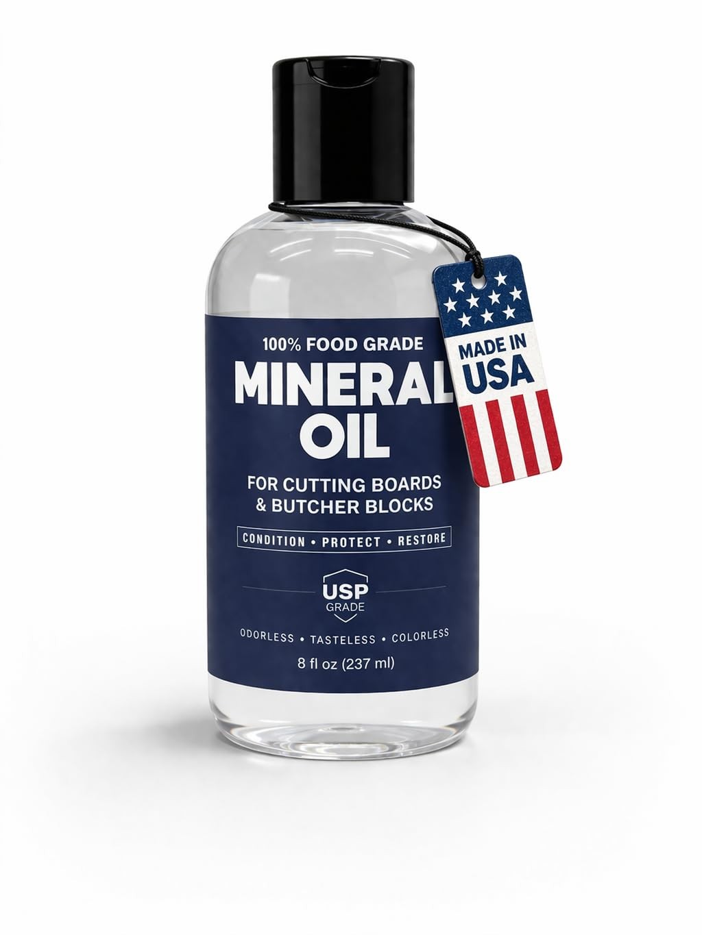 Cutting Board Oil | 8oz Food Grade Mineral Oil | Made in USA | Butcher Block …