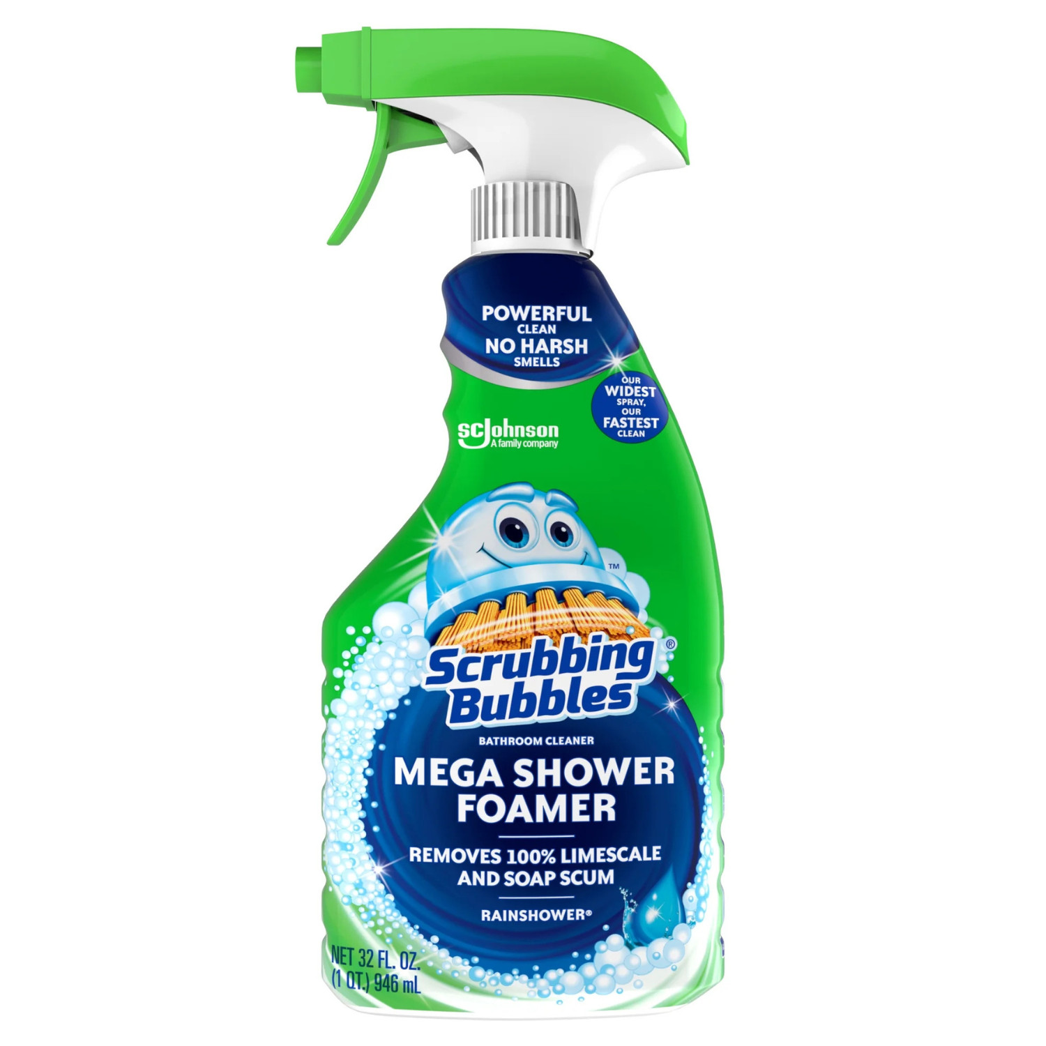 6Pk Scrubbing Bubbles Mega Shower Foamer Bathroom Cleaner Rainshower Spray 32oz