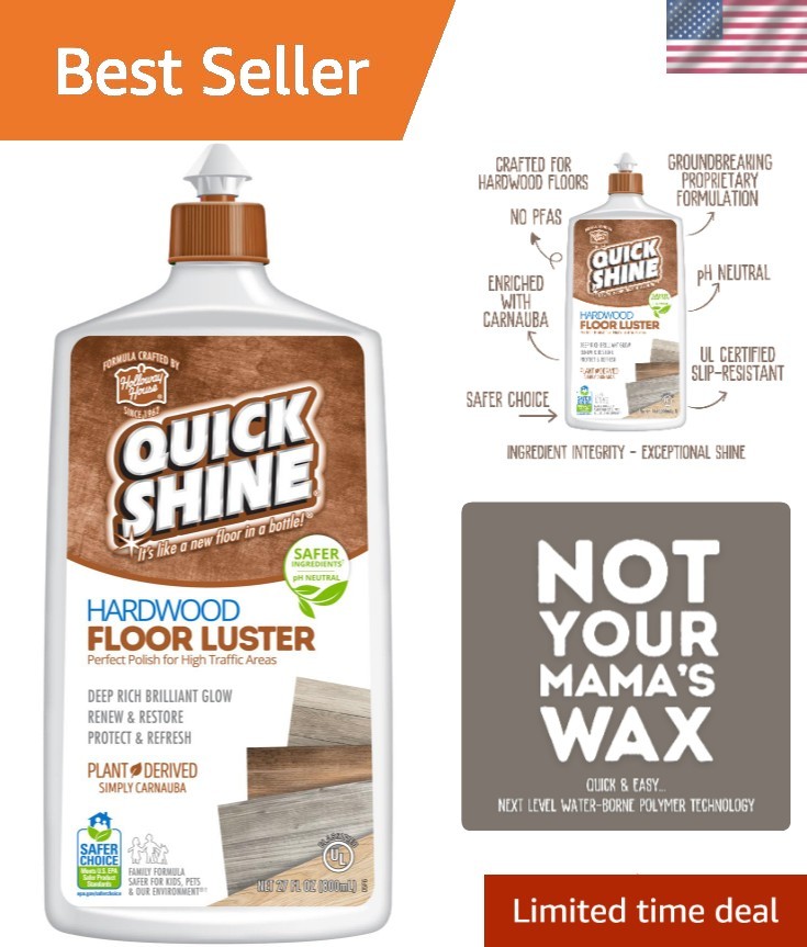 Hardwood Floor Polish 27oz | Restores Beauty with Carnauba, PFAS-Free