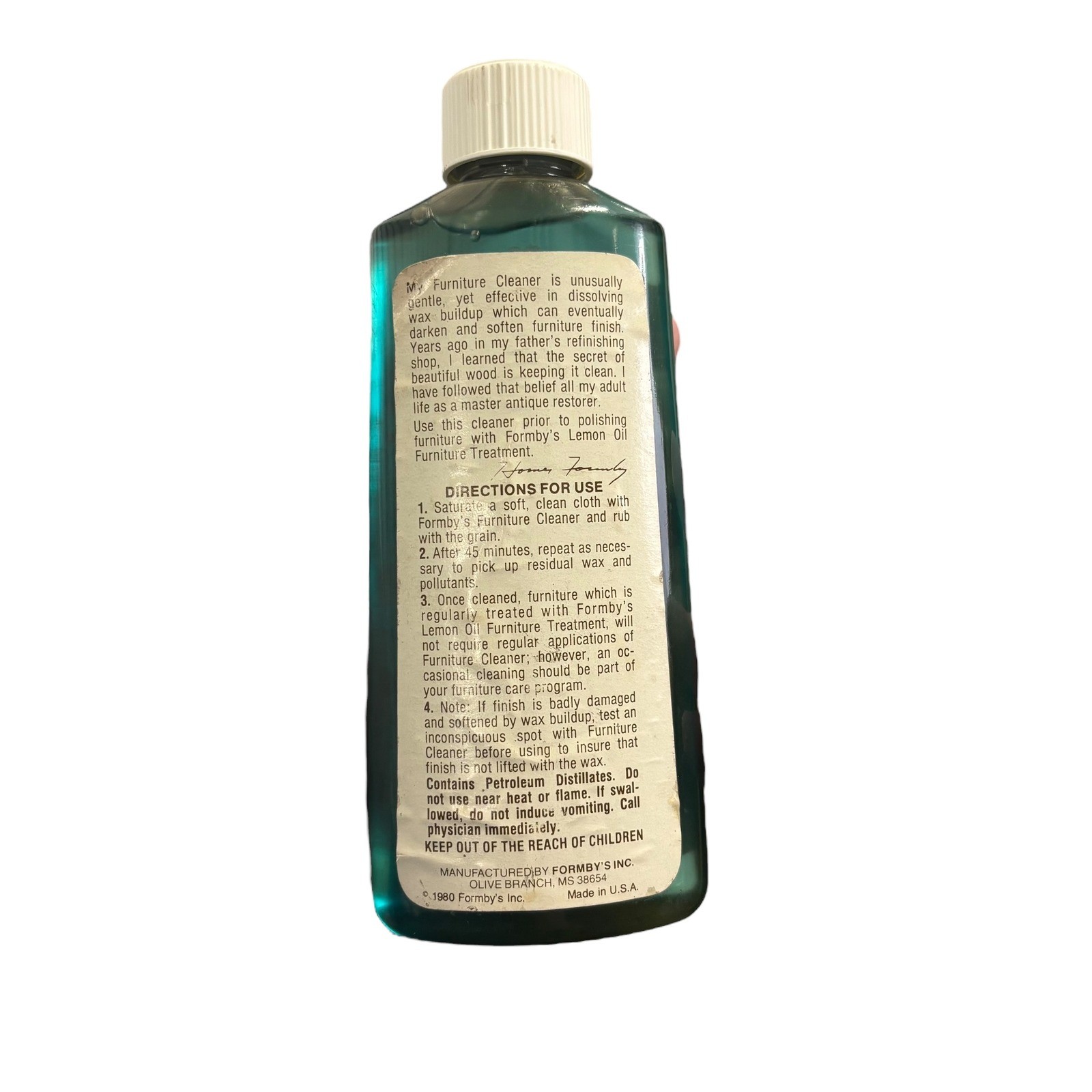 Vtg Formbys Furniture Cleaner 8 Fl Oz Wood Polish Furniture Care Restorer Discon