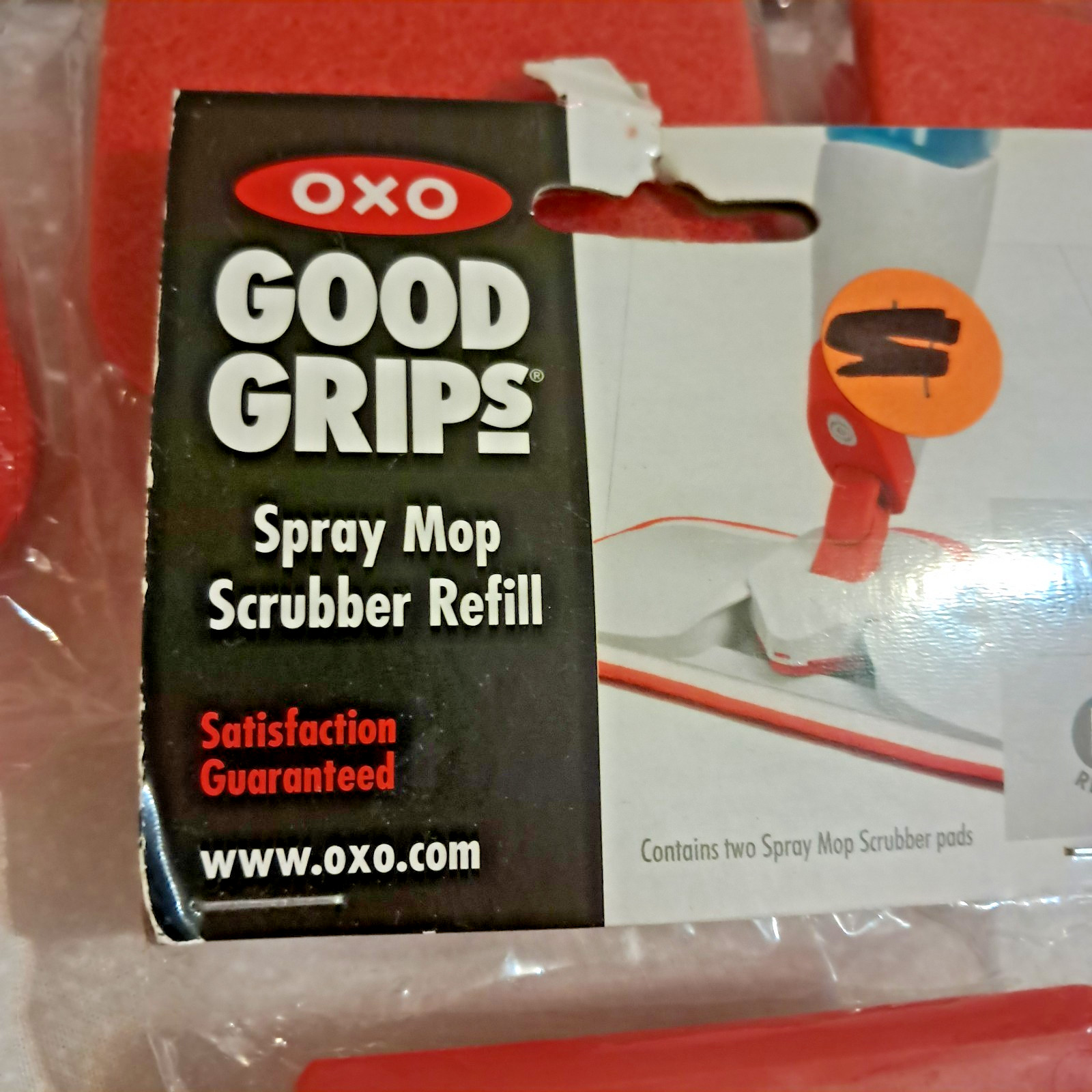 OXO Good Grips Spray Mop Scrubber Pads Refill Lot of 5