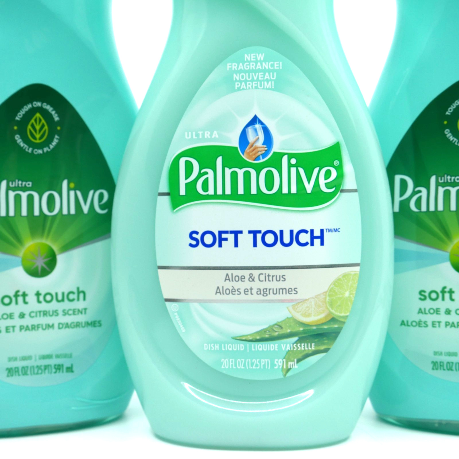 3 Palmolive Soft Touch Aloe & Citrus Dish Liquid 20 oz HTF Discontinued