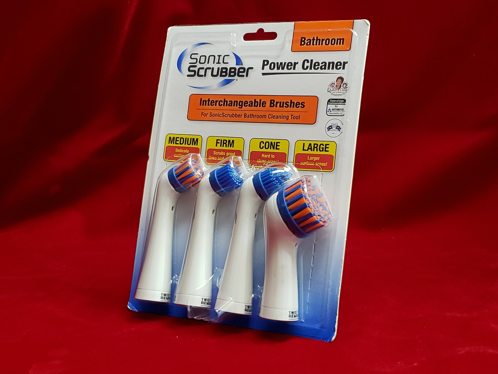 Sonic Scrubber Bathroom Power Cleaner Interchangeable Brushes (Brand New Sealed)